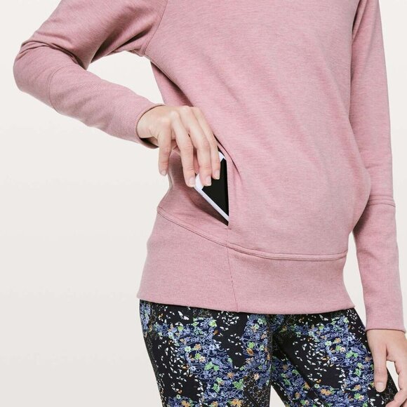 Lululemon High Lines Pullover- Mock Neck Athleisure Sweatshirt- Size 6 - Picture 4 of 14